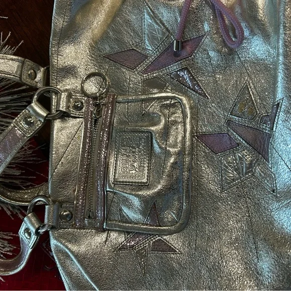 Coach Silver and Purple Star Shoulder Bag - Picture 2 of 8